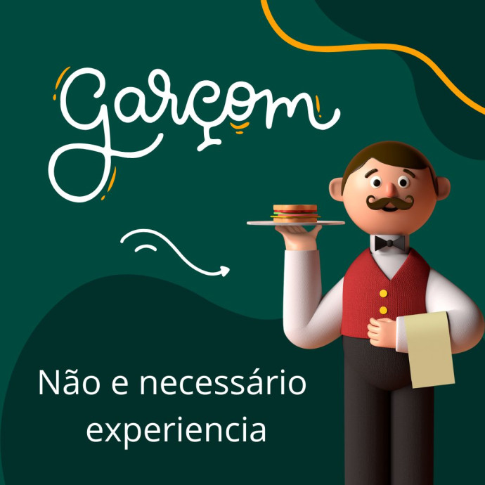 Garçom - Contratação imediata