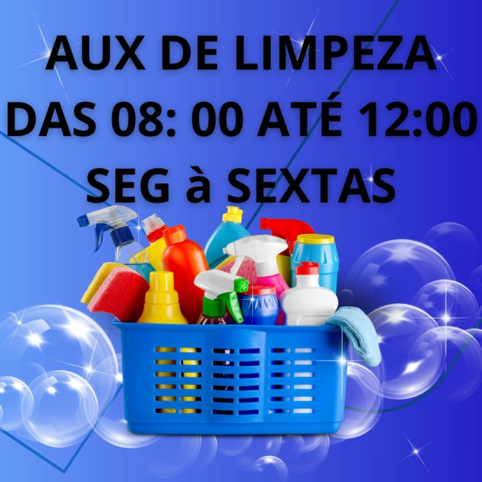Auxiliar de Limpeza_08:00 às 12:00