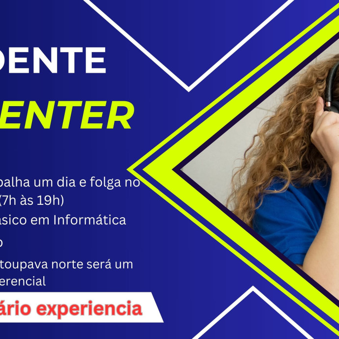 Oportunidade de emprego sem experiencia - Atendente de Call-Center